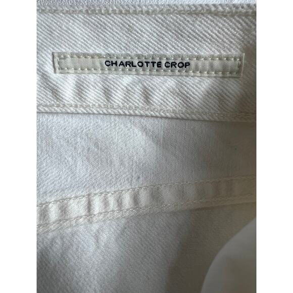 Citizens of Humanity Charlotte Crop High Rise Straight in Fiori Jeans Distressed - Picture 8 of 15